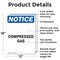 Signmission Compressed Gas OSHA Notice Sign, Aluminum, 12in W x 18in L, 2PK OS-2PACK-NS-A-1218-V-10753 - alternate 3